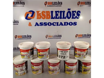 LOTE 272 - 09 KG DE REJUNTAMENTO ACRÍLICO SUPER JUNTA. (NO ESTADO, LEILÃO NÃO TEM GARANTIA E NEM DEVOLUÇÃO, SUJEITO A POSSÍVEIS AVARIAS VISÍVEIS/OCULTAS E/OU AUSÊNCIA DE COMPONENTES).