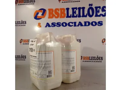 LOTE 318 - 02 GALÕES DE ESPUMA HIGIENIZADORA PARA ANTISSEPSIA INSTANTÂNEA DAS MÃOS 5L CADA. (NO ESTADO, LEILÃO NÃO TEM GARANTIA E NEM DEVOLUÇÃO, SUJEITO A POSSÍVEIS AVARIAS VISÍVEIS/OCULTAS E/OU AUSÊNCIA DE COMPONENTES).