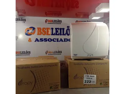 LOTE 222 - 02 TOALHEIROS AUTO CORTE COMPACTO. (NO ESTADO, LEILÃO NÃO TEM GARANTIA E NEM DEVOLUÇÃO, SUJEITO A POSSÍVEIS AVARIAS VISÍVEIS/OCULTAS E/OU AUSÊNCIA DE COMPONENTES).