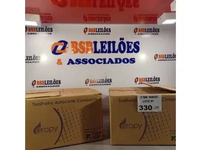 LOTE 330 - 02 TOALHEIROS AUTO CORTE COMPACTO. (NO ESTADO, LEILÃO NÃO TEM GARANTIA E NEM DEVOLUÇÃO, SUJEITO A POSSÍVEIS AVARIAS VISÍVEIS/OCULTAS E/OU AUSÊNCIA DE COMPONENTES).