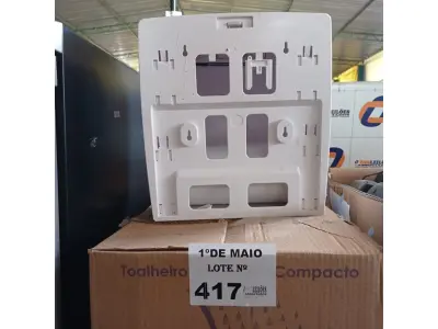 LOTE 417 - 02 TOALHEIROS AUTO CORTE COMPACTO. (NO ESTADO, LEILÃO NÃO TEM GARANTIA E NEM DEVOLUÇÃO, SUJEITO A POSSÍVEIS AVARIAS VISÍVEIS/OCULTAS E/OU AUSÊNCIA DE COMPONENTES).