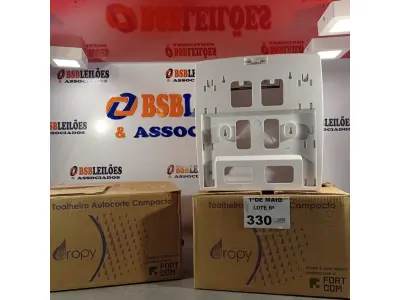 LOTE 330 - 02 TOALHEIROS AUTO CORTE COMPACTO. (NO ESTADO, LEILÃO NÃO TEM GARANTIA E NEM DEVOLUÇÃO, SUJEITO A POSSÍVEIS AVARIAS VISÍVEIS/OCULTAS E/OU AUSÊNCIA DE COMPONENTES).