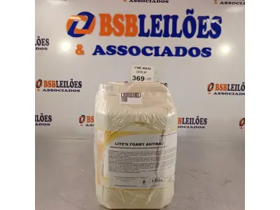 LOTE 369 - 02 GALÕES DE ESPUMA HIGIENIZADORA PARA ANTISSEPSIA INSTANTÂNEA DAS MÃOS 5L CADA. (NO ESTADO, LEILÃO NÃO TEM GARANTIA E NEM DEVOLUÇÃO, SUJEITO A POSSÍVEIS AVARIAS VISÍVEIS/OCULTAS E/OU AUSÊNCIA DE COMPONENTES).