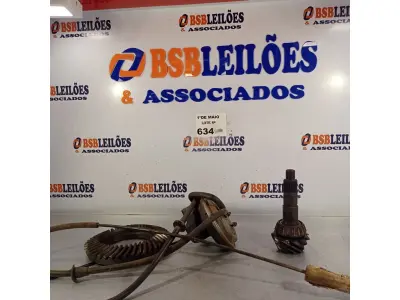 LOTE 634 - 01 PEÃO E COROA DE CAMIONETE D20/F1.000 RELAÇÃO 43X11 E ACESSÓRIOS DE CÂMBIO AUTOMÁTICO PARA CAMIONETES FORD V6. (NO ESTADO, LEILÃO NÃO TEM GARANTIA E NEM DEVOLUÇÃO, SUJEITO A POSSÍVEIS AVARIAS VISÍVEIS/OCULTAS E/OU AUSÊNCIA DE COMPONENTES).