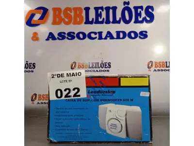 LOTE 022 - 01 SUBWOOFER MULTIMIDIA 600W. (NO ESTADO, LEILÃO NÃO TEM GARANTIA E NEM DEVOLUÇÃO, SUJEITO A POSSÍVEIS AVARIAS VISÍVEIS/OCULTAS E/OU AUSÊNCIA DE COMPONENTES).