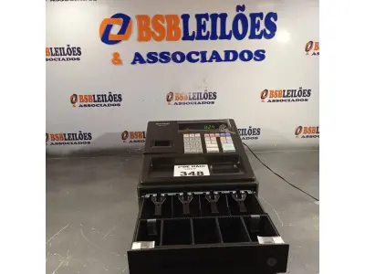 LOTE 348 - 01 CAIXA REGISTRADORA MARCA SHARP MODELO XE-A102. (NO ESTADO, LEILÃO NÃO TEM GARANTIA E NEM DEVOLUÇÃO, SUJEITO A POSSÍVEIS AVARIAS VISÍVEIS/OCULTAS E/OU AUSÊNCIA DE COMPONENTES).