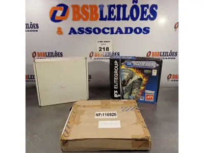 LOTE 218 - 03 PLACAS MÃE MARCAS E MODELOS DIVERSOS. (NO ESTADO, LEILÃO NÃO TEM GARANTIA E NEM DEVOLUÇÃO, SUJEITO A POSSÍVEIS AVARIAS VISÍVEIS/OCULTAS E/OU AUSÊNCIA DE COMPONENTES).
