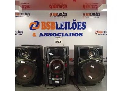 LOTE 293 - 01 APARELHO DE SOM 3X1 MARCA LG (NO ESTADO, LEILÃO NÃO TEM GARANTIA E NEM DEVOLUÇÃO, SUJEITO A POSSÍVEIS AVARIAS VISÍVEIS/OCULTAS E/OU AUSÊNCIA DE COMPONENTES).