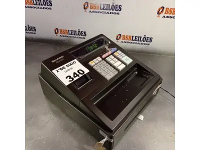 LOTE 340 - 01 CAIXA REGISTRADORA MARCA SHARP MODELO XE-A102. (NO ESTADO, LEILÃO NÃO TEM GARANTIA E NEM DEVOLUÇÃO, SUJEITO A POSSÍVEIS AVARIAS VISÍVEIS/OCULTAS E/OU AUSÊNCIA DE COMPONENTES).