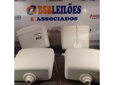 LOTE 402 - 04 CAIXAS DE DESCARGA MARCAS E MODELOS DIVERSOS COM AVARIAS. (NO ESTADO, LEILÃO NÃO TEM GARANTIA E NEM DEVOLUÇÃO, SUJEITO A POSSÍVEIS AVARIAS VISÍVEIS/OCULTAS E/OU AUSÊNCIA DE COMPONENTES).