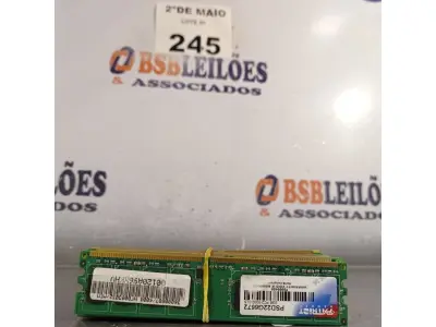 LOTE 245 - 01 LOTE COM VÁRIAS MEMORIAS PARA PC MARCAS E MODELOS DIVERSOS. (NO ESTADO, LEILÃO NÃO TEM GARANTIA E NEM DEVOLUÇÃO, SUJEITO A POSSÍVEIS AVARIAS VISÍVEIS/OCULTAS E/OU AUSÊNCIA DE COMPONENTES).