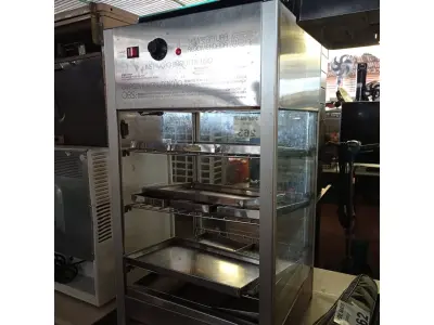 LOTE 263 - 01 ESTUFA PARA SALGADOS C/ 13 BANDEJAS EM INOX MARCA TITA (FUNCIONANDO). (NO ESTADO, LEILÃO NÃO TEM GARANTIA E NEM DEVOLUÇÃO, SUJEITO A POSSÍVEIS AVARIAS VISÍVEIS/OCULTAS E/OU AUSÊNCIA DE COMPONENTES).