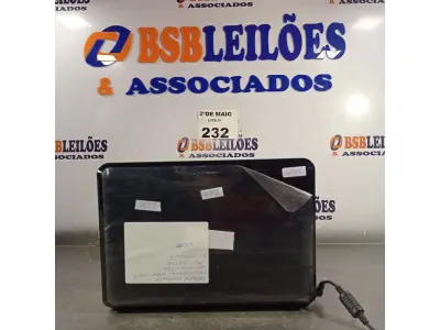 LOTE 232 - 01 NETBOOK MARCA NOVADATA, 2GB DE MEMÓRIA, HD 320GB E PROCESSADOR INTEL ATOM COM FONTE. (NO ESTADO, LEILÃO NÃO TEM GARANTIA E NEM DEVOLUÇÃO, SUJEITO A POSSÍVEIS AVARIAS VISÍVEIS/OCULTAS E/OU AUSÊNCIA DE COMPONENTES).