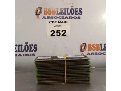 LOTE 252 - 01 LOTE COM VÁRIAS MEMORIAS PARA PC MARCAS E MODELOS DIVERSOS. (NO ESTADO, LEILÃO NÃO TEM GARANTIA E NEM DEVOLUÇÃO, SUJEITO A POSSÍVEIS AVARIAS VISÍVEIS/OCULTAS E/OU AUSÊNCIA DE COMPONENTES).
