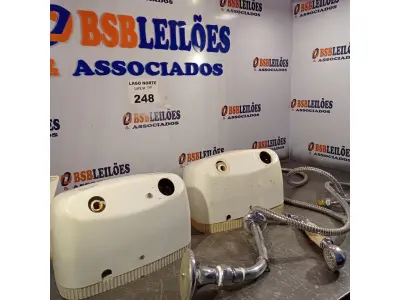 LOTE 248 - 02 CHUVEIROS ANTIGOS (NO ESTADO, NÃO SABEMOS SE FUNCIONA. LEILÃO NÃO TEM GARANTIA E NEM DEVOLUÇÃO).