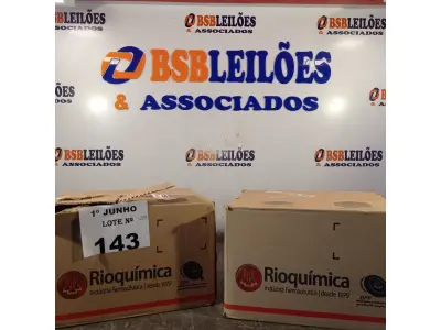 LOTE 143 - 02 CAIXAS COM BISNAGAS DE ÁLCOOL ETÍLICO HIDRATADO 70% ANTISSÉPTICO DE MÃOS 30 UNIDADES CADA. (NO ESTADO, LEILÃO NÃO TEM GARANTIA E NEM DEVOLUÇÃO, SUJEITO A POSSÍVEIS AVARIAS VISÍVEIS/OCULTAS E/OU AUSÊNCIA DE COMPONENTES).