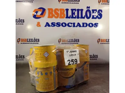 LOTE 259 - 06 LATAS DE ADESIVO ESTRUTURAL DE BASE EPÓXI MEDIA FLUIDEZ COMPONENTES A+B. (NO ESTADO, LEILÃO NÃO TEM GARANTIA E NEM DEVOLUÇÃO, SUJEITO A POSSÍVEIS AVARIAS VISÍVEIS/OCULTAS E/OU AUSÊNCIA DE COMPONENTES).