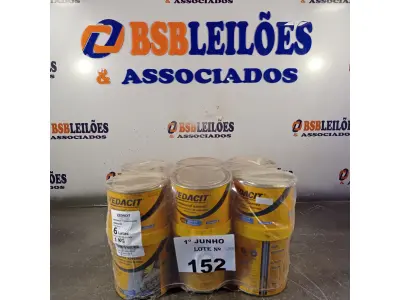 LOTE 152 - 06 LATAS DE ADESIVO ESTRUTURAL DE BASE EPÓXI MEDIA FLUIDEZ COMPONENTES A+B. (NO ESTADO, LEILÃO NÃO TEM GARANTIA E NEM DEVOLUÇÃO, SUJEITO A POSSÍVEIS AVARIAS VISÍVEIS/OCULTAS E/OU AUSÊNCIA DE COMPONENTES).