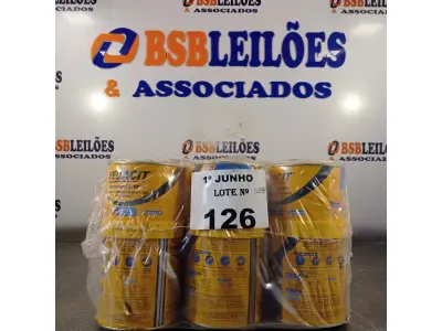 LOTE 126 - 06 LATAS DE ADESIVO ESTRUTURAL DE BASE EPÓXI MEDIA FLUIDEZ COMPONENTES A+B. (NO ESTADO, LEILÃO NÃO TEM GARANTIA E NEM DEVOLUÇÃO, SUJEITO A POSSÍVEIS AVARIAS VISÍVEIS/OCULTAS E/OU AUSÊNCIA DE COMPONENTES).
