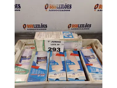 LOTE 293 - 06 REFIS PARA FILTRO DE CAVALETE. (NO ESTADO, LEILÃO NÃO TEM GARANTIA E NEM DEVOLUÇÃO, SUJEITO A POSSÍVEIS AVARIAS VISÍVEIS/OCULTAS E/OU AUSÊNCIA DE COMPONENTES).