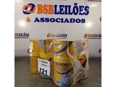 LOTE 121 - 06 LATAS DE ADESIVO ESTRUTURAL DE BASE EPÓXI MEDIA FLUIDEZ COMPONENTES A+B. (NO ESTADO, LEILÃO NÃO TEM GARANTIA E NEM DEVOLUÇÃO, SUJEITO A POSSÍVEIS AVARIAS VISÍVEIS/OCULTAS E/OU AUSÊNCIA DE COMPONENTES).