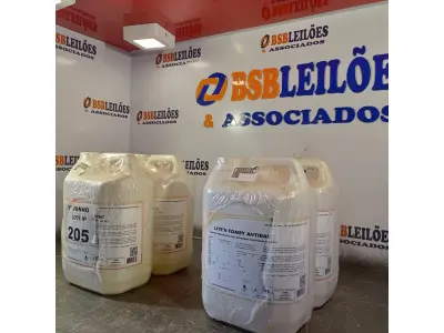 LOTE 205 - 20 LITROS DE ESPUMA HIGIENIZADORA PARA ANTISSEPSIA INSTANTÂNEA DAS MÃOS. (NO ESTADO, LEILÃO NÃO TEM GARANTIA E NEM DEVOLUÇÃO, SUJEITO A POSSÍVEIS AVARIAS VISÍVEIS/OCULTAS E/OU AUSÊNCIA DE COMPONENTES).