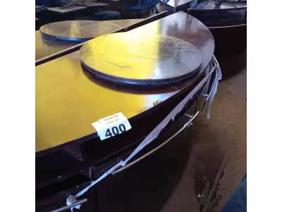 LOTE 400 - 01 RACK MEIA LUA EM MADEIRA. (NO ESTADO, LEILÃO NÃO TEM GARANTIA E NEM DEVOLUÇÃO, SUJEITO A POSSÍVEIS AVARIAS VISÍVEIS/OCULTAS E/OU AUSÊNCIA DE COMPONENTES).