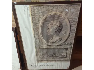 LOTE 326 - 01 QUADRO CHARLES-ETIENNE GAUCHER E 01 QUADRO DO HUGO CHAVES.  (NO ESTADO, LEILÃO NÃO TEM GARANTIA E NEM DEVOLUÇÃO, SUJEITO A POSSÍVEIS AVARIAS VISÍVEIS/OCULTAS E/OU AUSÊNCIA DE COMPONENTES).
