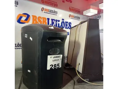LOTE 285 - 01 FRAGMENTADORA DE PAPEL E 01 AQUECEDOR MARCA ARNO 127V. (NO ESTADO, LEILÃO NÃO TEM GARANTIA E NEM DEVOLUÇÃO, SUJEITO A POSSÍVEIS AVARIAS VISÍVEIS/OCULTAS E/OU AUSÊNCIA DE COMPONENTES).
