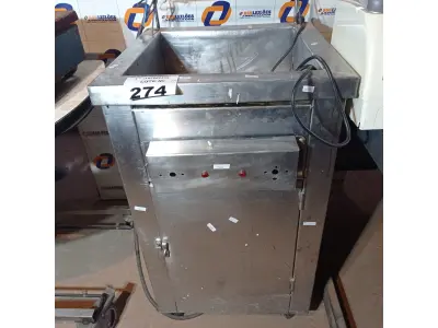 LOTE 274 - 01 FRITADEIRA ELÉTRICA. (NO ESTADO, LEILÃO NÃO TEM GARANTIA E NEM DEVOLUÇÃO, SUJEITO A POSSÍVEIS AVARIAS VISÍVEIS/OCULTAS E/OU AUSÊNCIA DE COMPONENTES).