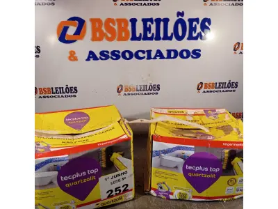LOTE 252 - 02 CAIXAS DE ARGAMASSA POLIMÉRICA TECPLUS TOP QUARTZOLIT 18KG. (NO ESTADO, LEILÃO NÃO TEM GARANTIA E NEM DEVOLUÇÃO, SUJEITO A POSSÍVEIS AVARIAS VISÍVEIS/OCULTAS E/OU AUSÊNCIA DE COMPONENTES).
