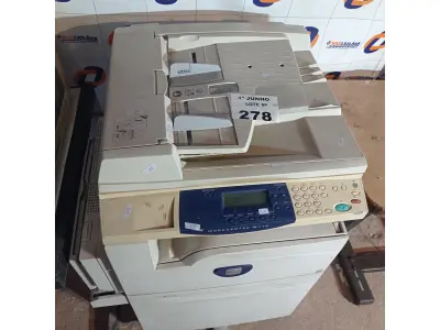 LOTE 278 - 01 IMPRESSORA MULTIFUNCIONAL MARCA XEROX WORKCENTRE M118. (NO ESTADO, LEILÃO NÃO TEM GARANTIA E NEM DEVOLUÇÃO, SUJEITO A POSSÍVEIS AVARIAS VISÍVEIS/OCULTAS E/OU AUSÊNCIA DE COMPONENTES).