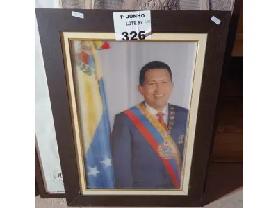 LOTE 326 - 01 QUADRO CHARLES-ETIENNE GAUCHER E 01 QUADRO DO HUGO CHAVES.  (NO ESTADO, LEILÃO NÃO TEM GARANTIA E NEM DEVOLUÇÃO, SUJEITO A POSSÍVEIS AVARIAS VISÍVEIS/OCULTAS E/OU AUSÊNCIA DE COMPONENTES).