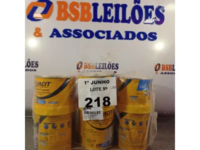 LOTE 218 - 06 LATAS DE ADESIVO ESTRUTURAL DE BASE EPÓXI MEDIA FLUIDEZ COMPONENTES A+B. (NO ESTADO, LEILÃO NÃO TEM GARANTIA E NEM DEVOLUÇÃO, SUJEITO A POSSÍVEIS AVARIAS VISÍVEIS/OCULTAS E/OU AUSÊNCIA DE COMPONENTES).