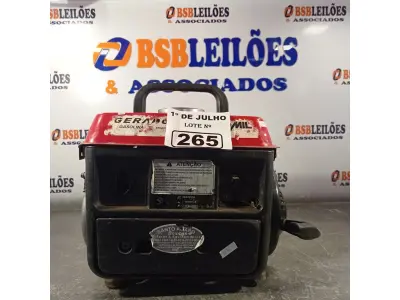LOTE 265 - 01 GERADOR A GASOLINA MARCA MOTOMIL. (NO ESTADO, LEILÃO NÃO TEM GARANTIA E NEM DEVOLUÇÃO, SUJEITO A POSSÍVEIS AVARIAS VISÍVEIS/OCULTAS E/OU AUSÊNCIA DE COMPONENTES).