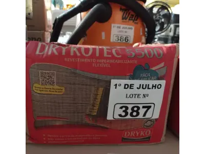 LOTE 387 - 02 CAIXAS DE DRYKOTEC 5500 18KG. (NO ESTADO, LEILÃO NÃO TEM GARANTIA E NEM DEVOLUÇÃO, SUJEITO A POSSÍVEIS AVARIAS VISÍVEIS/OCULTAS E/OU AUSÊNCIA DE COMPONENTES).