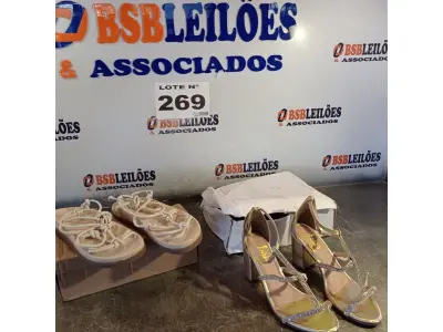LOTE 269 - 02 – PARES DE CALÇADOS FEMININO Nº 37 (NO ESTADO, NÃO SABEMOS SE FUNCIONA. LEILÃO NÃO TEM GARANTIA E NEM DEVOLUÇÃO, SUJEITO A POSSÍVEIS AVARIAS VISÍVEIS/OCULTAS E/OU AUSÊNCIA DE COMPONENTES)