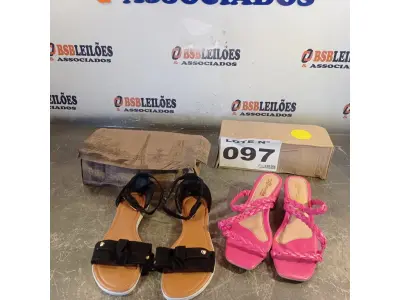 LOTE 097 - 02 – PARES DE CALÇADOS FEMININO Nº 36 (NO ESTADO, NÃO SABEMOS SE FUNCIONA. LEILÃO NÃO TEM GARANTIA E NEM DEVOLUÇÃO, SUJEITO A POSSÍVEIS AVARIAS VISÍVEIS/OCULTAS E/OU AUSÊNCIA DE COMPONENTES)