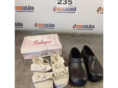 LOTE 235 - 02 – PARES DE CALÇADOS FEMININO Nº 34 (NO ESTADO, NÃO SABEMOS SE FUNCIONA. LEILÃO NÃO TEM GARANTIA E NEM DEVOLUÇÃO, SUJEITO A POSSÍVEIS AVARIAS VISÍVEIS/OCULTAS E/OU AUSÊNCIA DE COMPONENTES)