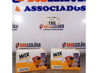 LOTE 186 - 02 FILTROS DE DIESEL WIX. (NO ESTADO, LEILÃO NÃO TEM GARANTIA E NEM DEVOLUÇÃO, SUJEITO A POSSÍVEIS AVARIAS VISÍVEIS/OCULTAS E/OU AUSÊNCIA DE COMPONENTES).