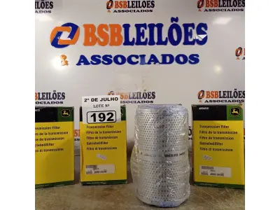 LOTE 192 - 04 FILTROS DE TRANSMISSÃO JOHN DEERE. (NO ESTADO, LEILÃO NÃO TEM GARANTIA E NEM DEVOLUÇÃO, SUJEITO A POSSÍVEIS AVARIAS VISÍVEIS/OCULTAS E/OU AUSÊNCIA DE COMPONENTES).