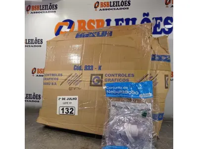 LOTE 132 - 01 LOTE COM VÁRIOS CONJUNTOS DE NEBULIZAÇÃO. (NO ESTADO, LEILÃO NÃO TEM GARANTIA E NEM DEVOLUÇÃO, SUJEITO A POSSÍVEIS AVARIAS VISÍVEIS/OCULTAS E/OU AUSÊNCIA DE COMPONENTES).