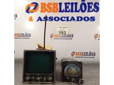 LOTE 193 - 01 INDICADOR DE GIRO/ALTITUDE RCA26BK-2. (NO ESTADO, LEILÃO NÃO TEM GARANTIA E NEM DEVOLUÇÃO, SUJEITO A POSSÍVEIS AVARIAS VISÍVEIS/OCULTAS E/OU AUSÊNCIA DE COMPONENTES).
