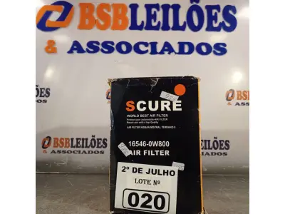 LOTE 020 - 01 FILTRO DE AR NISSAN MODELO 16546-OW800.  (NO ESTADO, LEILÃO NÃO TEM GARANTIA E NEM DEVOLUÇÃO, SUJEITO A POSSÍVEIS AVARIAS VISÍVEIS/OCULTAS E/OU AUSÊNCIA DE COMPONENTES).