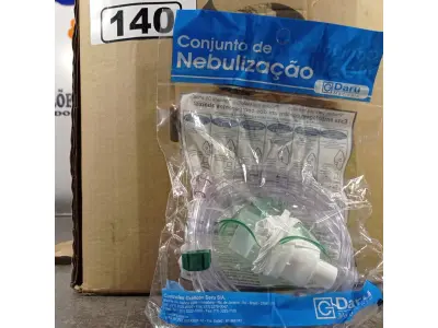 LOTE 140 - 01 LOTE COM VÁRIOS CONJUNTOS DE NEBULIZAÇÃO. (NO ESTADO, LEILÃO NÃO TEM GARANTIA E NEM DEVOLUÇÃO, SUJEITO A POSSÍVEIS AVARIAS VISÍVEIS/OCULTAS E/OU AUSÊNCIA DE COMPONENTES).