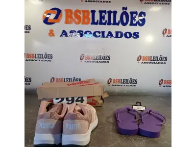 LOTE 294 - 02 – PARES DE CALÇADOS FEMININO Nº 35 (NO ESTADO, NÃO SABEMOS SE FUNCIONA. LEILÃO NÃO TEM GARANTIA E NEM DEVOLUÇÃO, SUJEITO A POSSÍVEIS AVARIAS VISÍVEIS/OCULTAS E/OU AUSÊNCIA DE COMPONENTES)