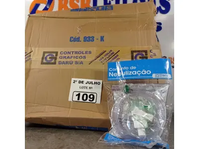 LOTE 109 - 01 LOTE COM VÁRIOS CONJUNTOS DE NEBULIZAÇÃO. (NO ESTADO, LEILÃO NÃO TEM GARANTIA E NEM DEVOLUÇÃO, SUJEITO A POSSÍVEIS AVARIAS VISÍVEIS/OCULTAS E/OU AUSÊNCIA DE COMPONENTES).