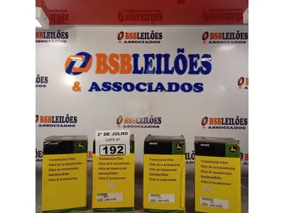 LOTE 192 - 04 FILTROS DE TRANSMISSÃO JOHN DEERE. (NO ESTADO, LEILÃO NÃO TEM GARANTIA E NEM DEVOLUÇÃO, SUJEITO A POSSÍVEIS AVARIAS VISÍVEIS/OCULTAS E/OU AUSÊNCIA DE COMPONENTES).