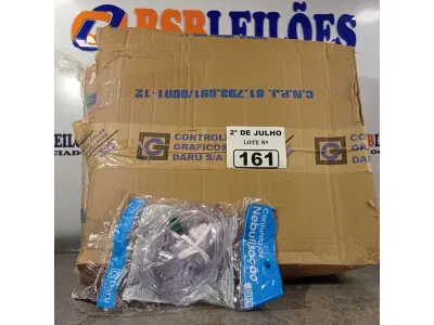 LOTE 161 - 01 LOTE COM VÁRIOS CONJUNTOS DE NEBULIZAÇÃO. (NO ESTADO, LEILÃO NÃO TEM GARANTIA E NEM DEVOLUÇÃO, SUJEITO A POSSÍVEIS AVARIAS VISÍVEIS/OCULTAS E/OU AUSÊNCIA DE COMPONENTES).
