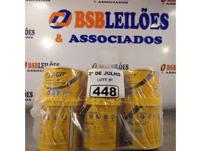 LOTE 448 - 06 LATAS DE ADESIVO ESTRUTURAL DE BASE EPÓXI MEDIA FLUIDEZ COMPONENTES A+B. (NO ESTADO, LEILÃO NÃO TEM GARANTIA E NEM DEVOLUÇÃO, SUJEITO A POSSÍVEIS AVARIAS VISÍVEIS/OCULTAS E/OU AUSÊNCIA DE COMPONENTES).